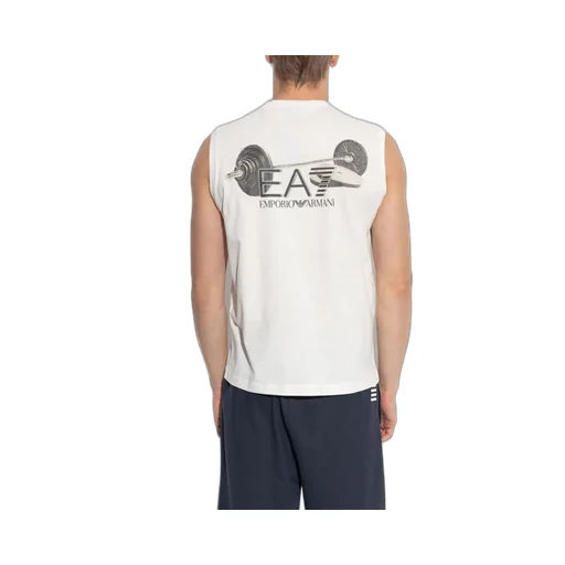 Ea7 Emporio Armani Logo Embroidered Top