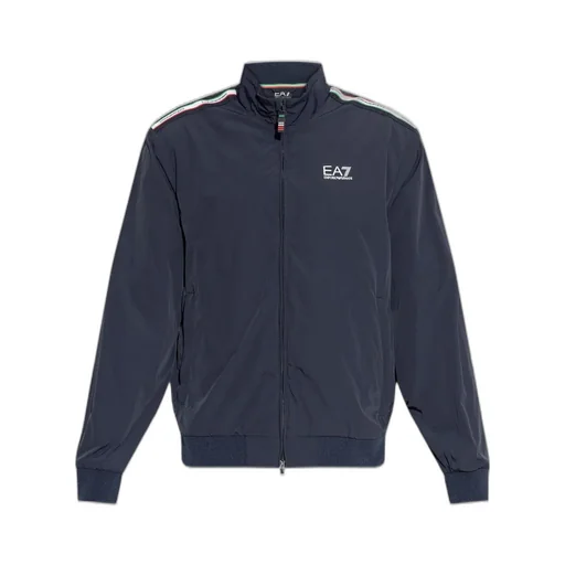 Ea7 Emporio Armani Logo-Printed Zipped Jacket