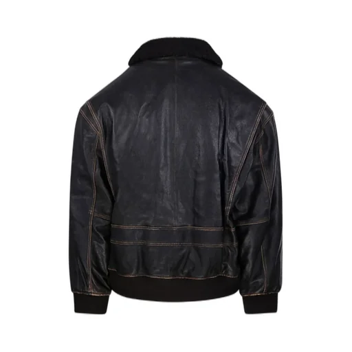 Dunst Shearling Collar Leather Jacket
