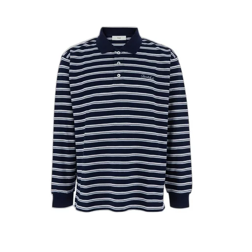 Dunst Striped Collared Polo Shirt