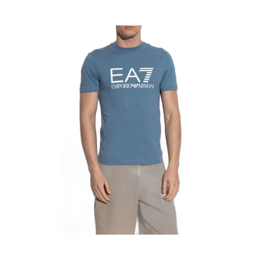 Ea7 Emporio Armani Logo Printed Crewneck T-Shirt