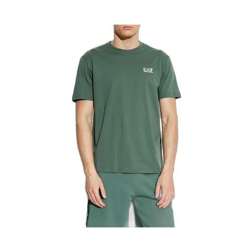 Ea7 Emporio Armani Logo Detailed Crewneck T-Shirt