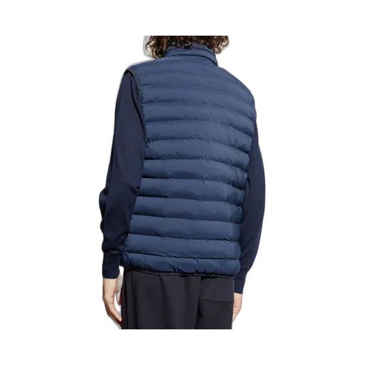 Ea7 Emporio Armani Logo Patch Quilted Vest