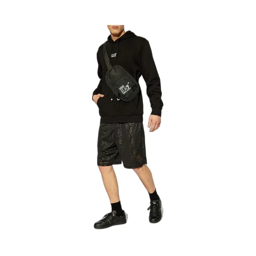 Ea7 Emporio Armani Drawstring Long-Sleeved Hoodie