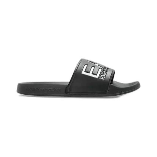 Ea7 Emporio Armani Logo Embossed Slide Sandals
