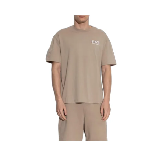 Ea7 Emporio Armani Logo Printed Crewneck T-Shirt