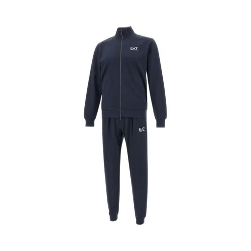 Ea7 Emporio Armani Logo Printed Zipped Track Suit