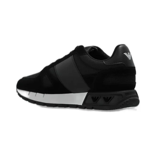 Ea7 Emporio Armani Logo-Printed Panelled Lace-Up Sneakers