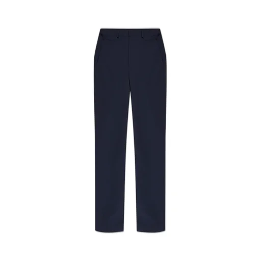 Ea7 Emporio Armani Logo Embossed Tapered Pants