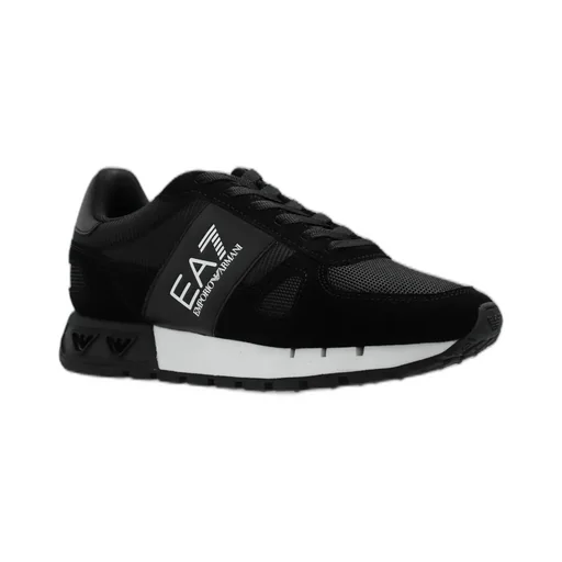 Ea7 Emporio Armani Logo-Printed Panelled Lace-Up Sneakers