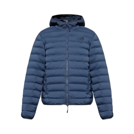 Ea7 Emporio Armani Logo Patch Zip-Up Jacket