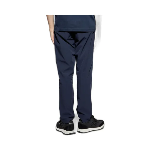 Ea7 Emporio Armani Logo Embossed Tapered Pants