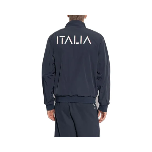 Ea7 Emporio Armani Logo-Printed Zipped Jacket