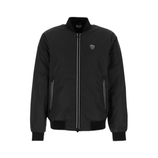 Ea7 Emporio Armani Logo-Patch Zipped Bomber Jacket