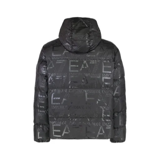 Ea7 Emporio Armani Hooded Full Zip Down Jacket