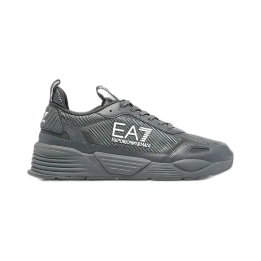Ea7 Emporio Armani Logo-Printed Panelled Lace-Up Sneakers