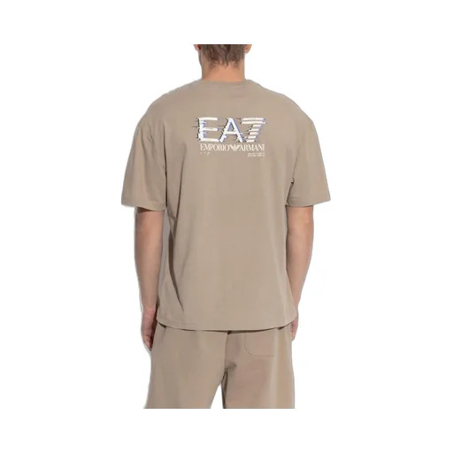 Ea7 Emporio Armani Logo Printed Crewneck T-Shirt