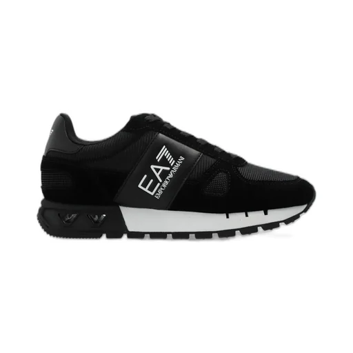 Ea7 Emporio Armani Logo-Printed Panelled Lace-Up Sneakers