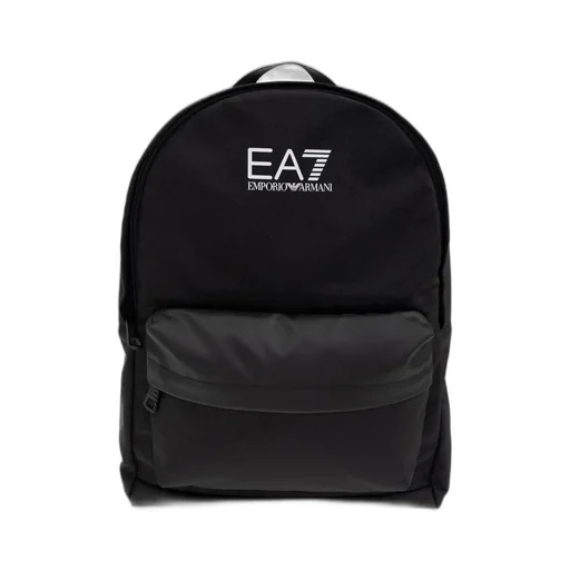 Ea7 Emporio Armani Logo Printed Zip-Up Backpack