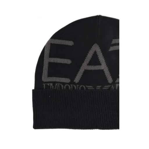 Ea7 Emporio Armani Logo Intarsia-Knit Beanie