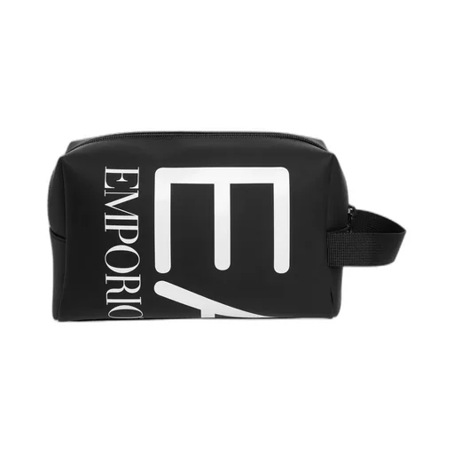 Ea7 Emporio Armani Logo-Printed Zipped Wash Bag