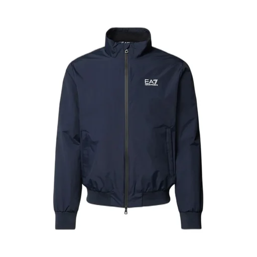 Ea7 Emporio Armani Logo Printed Zipped Jacket