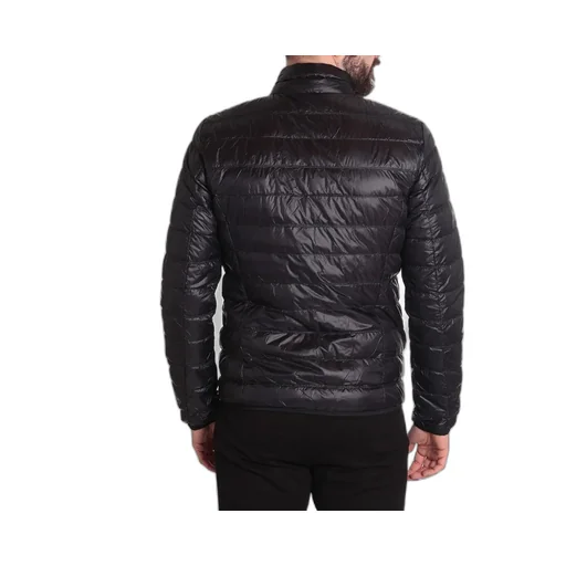 Ea7 Emporio Armani Logo Printed Zipped Puffer Jacket