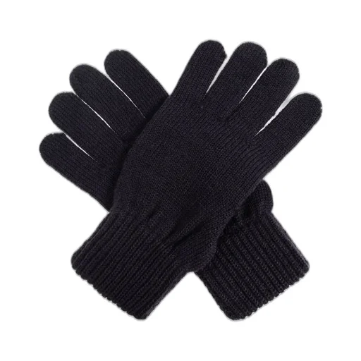 Ea7 Emporio Armani Logo Patch Knit Gloves