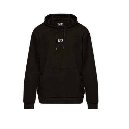 Ea7 Emporio Armani Drawstring Long-Sleeved Hoodie