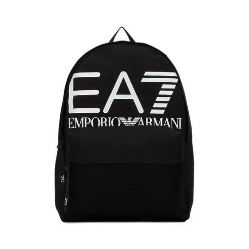 Ea7 Emporio Armani Logo Printed Zipped Backpack