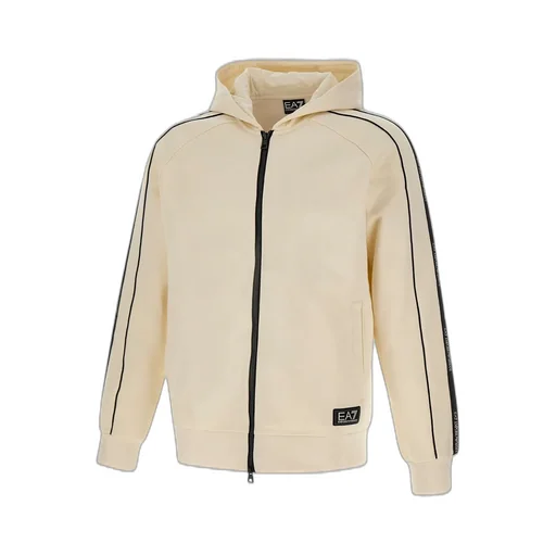 Ea7 Emporio Armani Logo Patch Hooded Sweatshirt