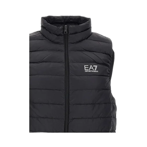Ea7 Emporio Armani Logo Printed Quilted Padded Gilet