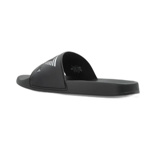 Ea7 Emporio Armani Logo Embossed Slide Sandals