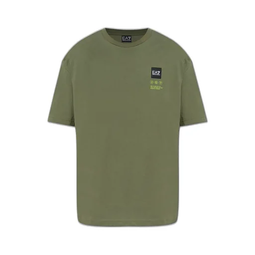 Ea7 Emporio Armani Logo Patch Crewneck T-Shirt