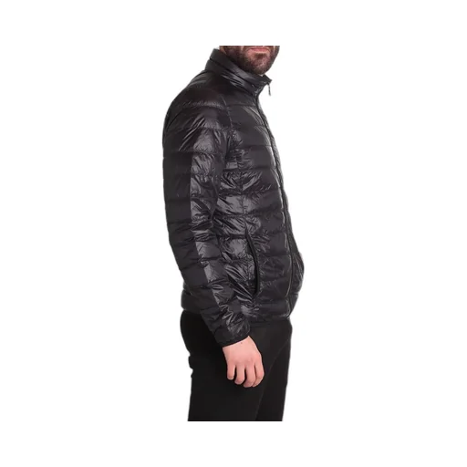 Ea7 Emporio Armani Logo Printed Zipped Puffer Jacket