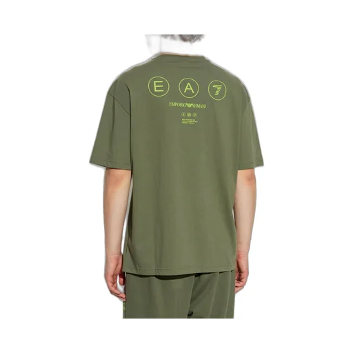 Ea7 Emporio Armani Logo Patch Crewneck T-Shirt