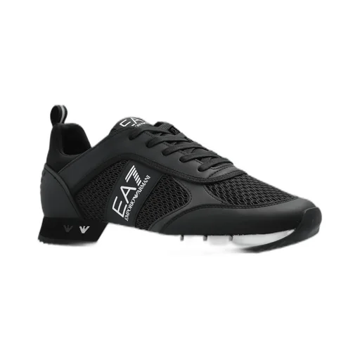Ea7 Emporio Armani Mesh Panelled Lace-Up Running Shoes