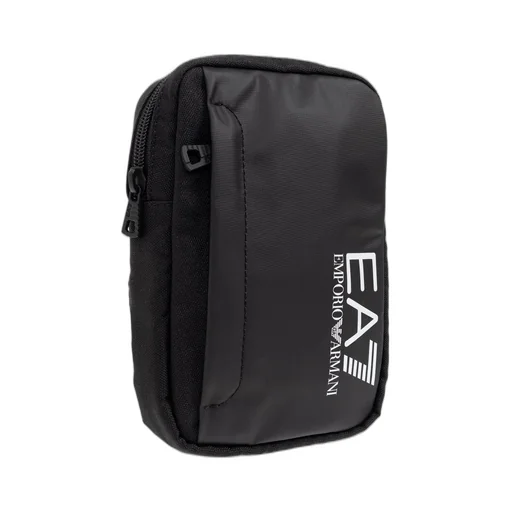 Ea7 Emporio Armani Logo Printed Zip-Up Shoulder Bag
