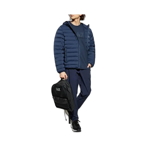 Ea7 Emporio Armani Logo Patch Zip-Up Jacket