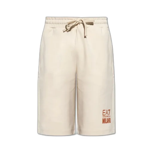 Ea7 Emporio Armani Logo Print Shorts