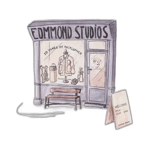Edmmond Studios Print Logo Crewneck T-Shirt
