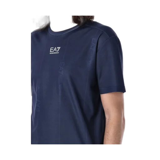 Ea7 Emporio Armani Logo Printed Crewneck T-Shirt