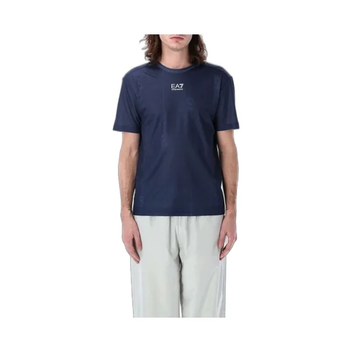Ea7 Emporio Armani Logo Printed Crewneck T-Shirt