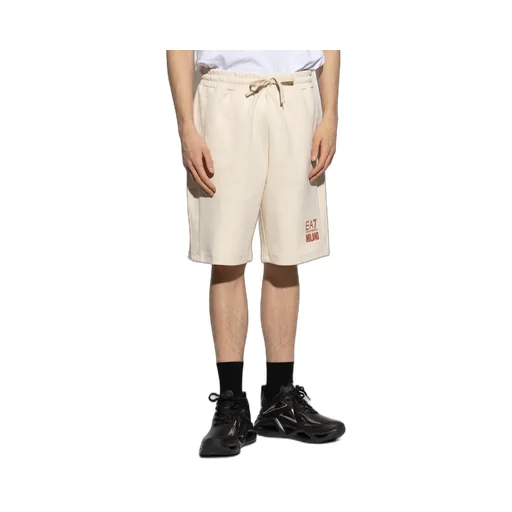 Ea7 Emporio Armani Logo Print Shorts