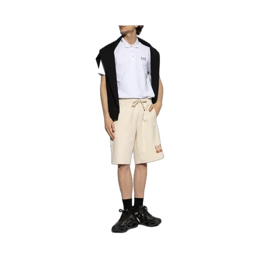 Ea7 Emporio Armani Logo Print Shorts