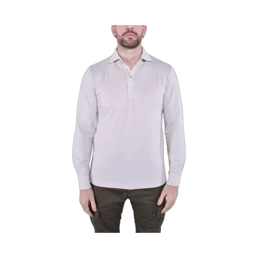 Eleventy Long-Sleeve Polo Shirt