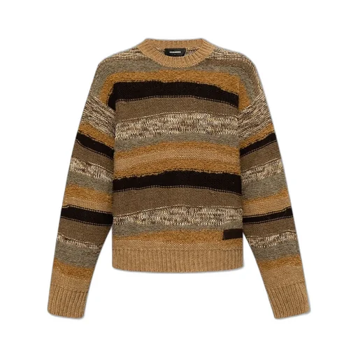 Dsquared2 Striped Pattern Knitted Jumper