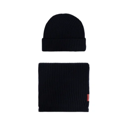 Dsquared2 Logo Patch Scarf-Beanie Set
