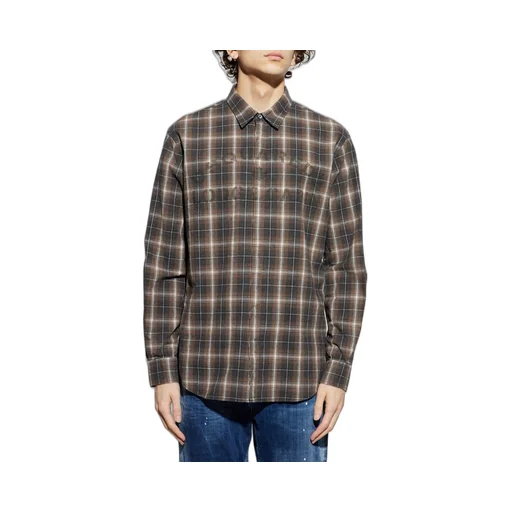 Dsquared2 Logo Printed Checked Shirt