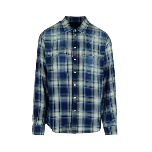 Dsquared2 Checked Dropped Shoulder Shirt